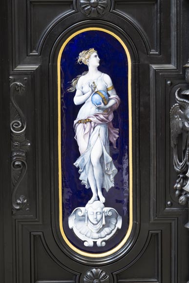 Henri LEMOINE, Maison LEMOINE, LEMARCHAND ET Edmond BÉRANGER, Exceptionnelle bibliothèque de style Renaissance 