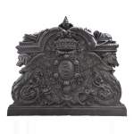 Extraordinaire plaque de cheminée aux armes de Jean-Baptiste Colbert, marquis de Seignelay