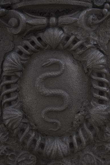 Extraordinaire plaque de cheminée aux armes de Jean-Baptiste Colbert, marquis de Seignelay-10