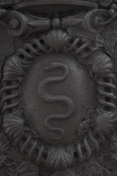 Extraordinaire plaque de cheminée aux armes de Jean-Baptiste Colbert, marquis de Seignelay-10