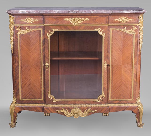 Bas d'armoire Napoléon III, de style Louis XV-0