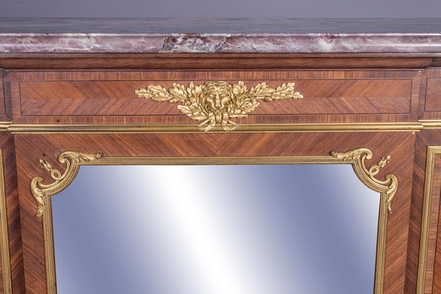 Bas d'armoire Napoléon III, de style Louis XV-5