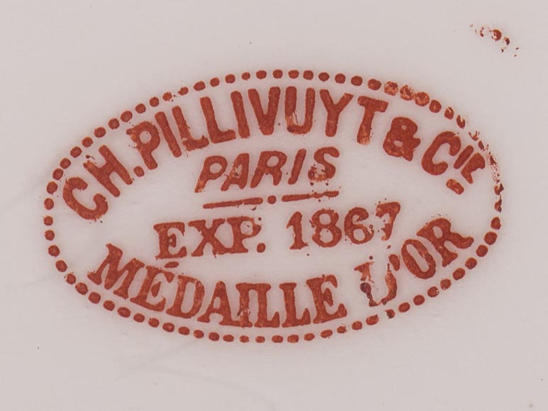 Ch. PILLIVUYT & Cie, Paris - « Le village secret des souris » Ensemble de 12 assiettes japonisantes inspirées par la Manga de Hokusai-14