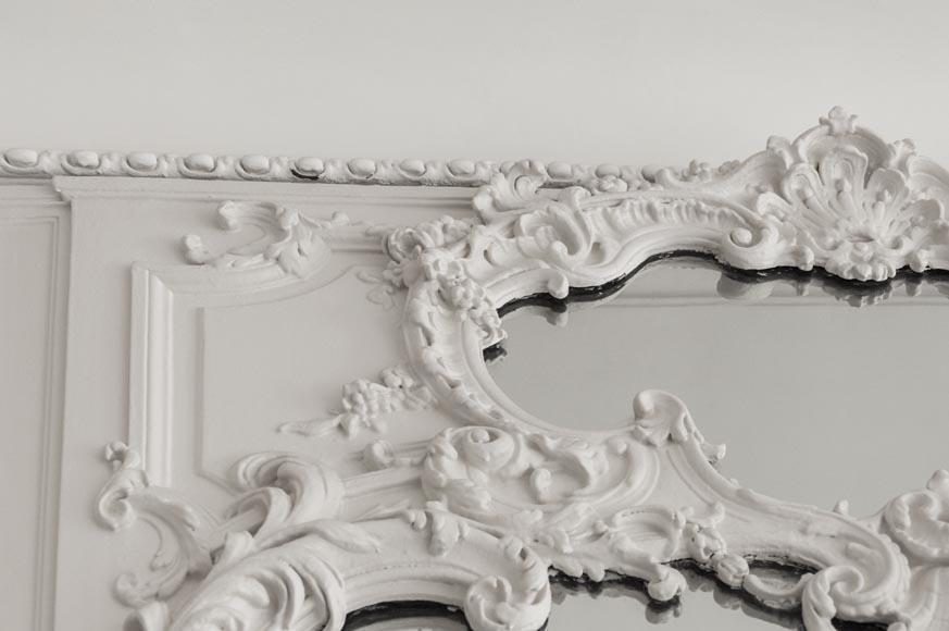 Beau trumeau ancien de style Louis XV aux deux miroirs-4