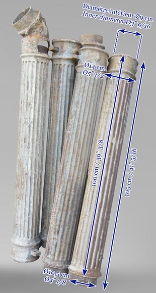 Ensemble de gouttières en fonte-4