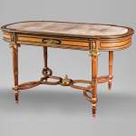 Henri-Auguste FOURDINOIS (1830-1907) - Bureau plat de milieu de style Louis XVI 