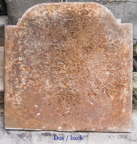 Plaque de cheminée ancienne à décor de Minerve-5