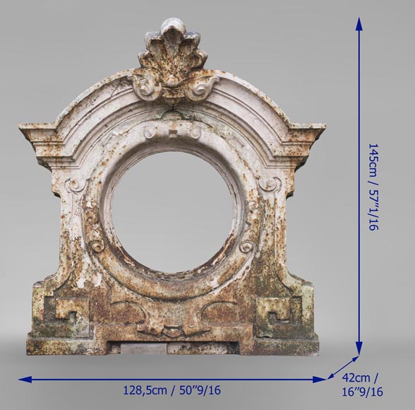 Œil-de-bœuf en fonte du XIXe siècle-8