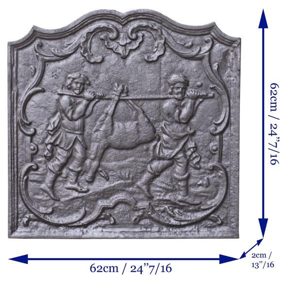 Plaque Réflecteur De Cheminée Simond Store - Fonte, 20x16 Pouces - Antique - NEUF