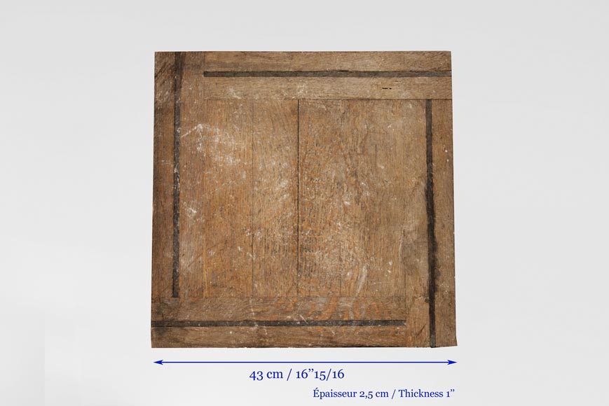 Lot de 7 m2 de panneaux de parquet en chêne de forme carrée-5