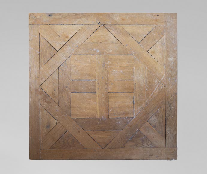 Parquet d'Aremberg en chêne, réalisé à partir de bois ancien-0