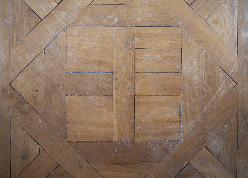 Parquet d'Aremberg en chêne, réalisé à partir de bois ancien-1