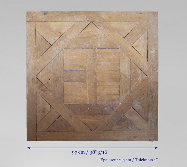 Parquet d'Aremberg en chêne, réalisé à partir de bois ancien-4
