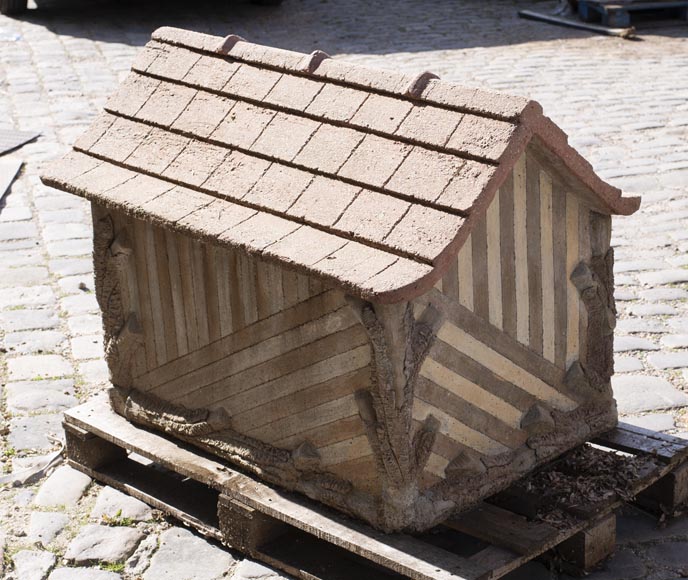 Belle niche en ciment de style Rocaille-5