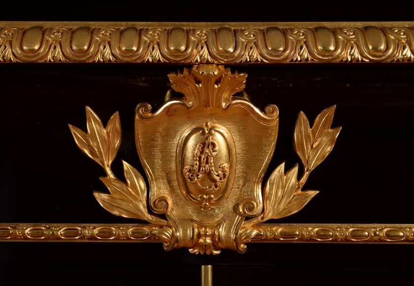 Alexandre BELLANGÉ - Importante enfilade en placage d'ébène et bronze doré provenant du Château de Dampierre-12