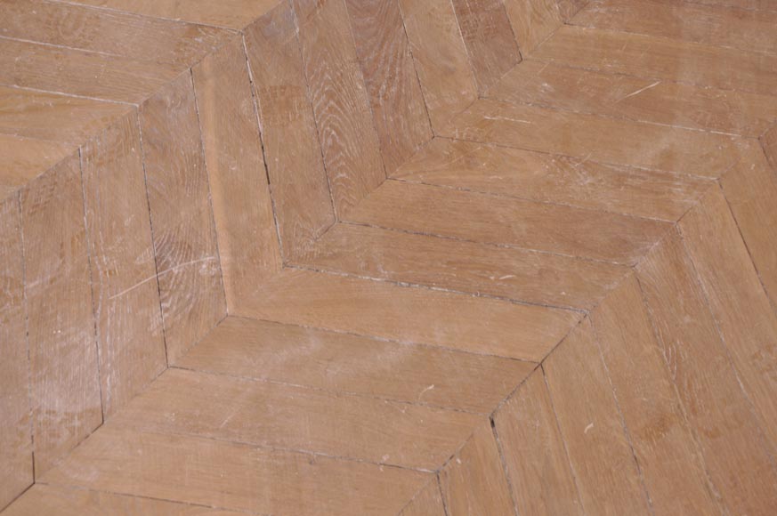 Lot de 15 m² de parquet ancien Point de Hongrie en chêne-6