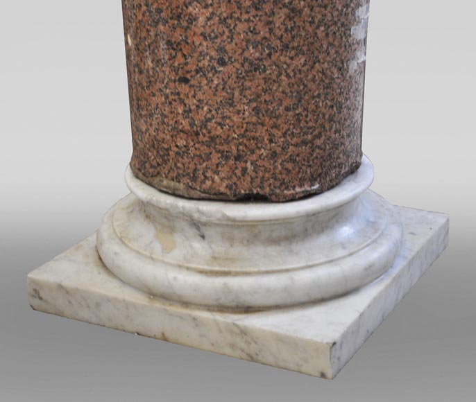 Paire de colonnes anciennes en granit-4