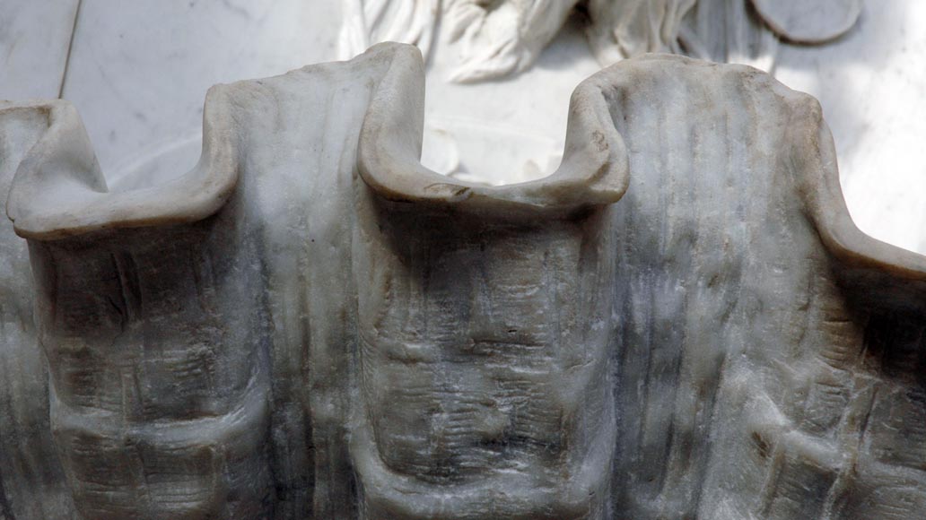 Monumental Garden Fountain in Carrara marble and Statuary marble attributed to Rudolf Weyr, Vienna, late 19th century_fr