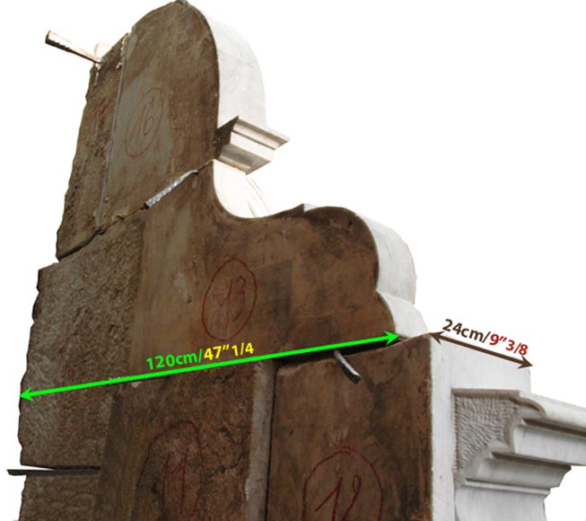 Monumental Garden Fountain in Carrara marble and Statuary marble attributed to Rudolf Weyr, Vienna, late 19th century_fr