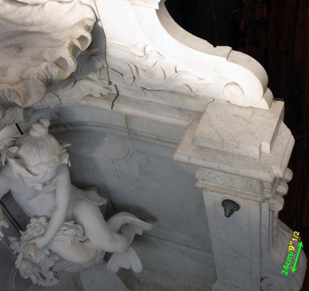 Monumentale Fontaine de jardin en marbre de Carrare et marbre Statuaire attribuée à Rudolf Weyr, Vienne, fin du XIXè siècle-9