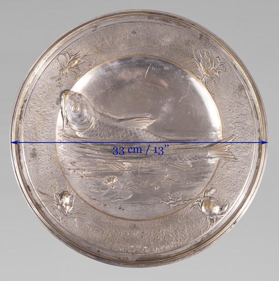 Plat En Métal Argenté - Occasion - Déco Ou Usage
