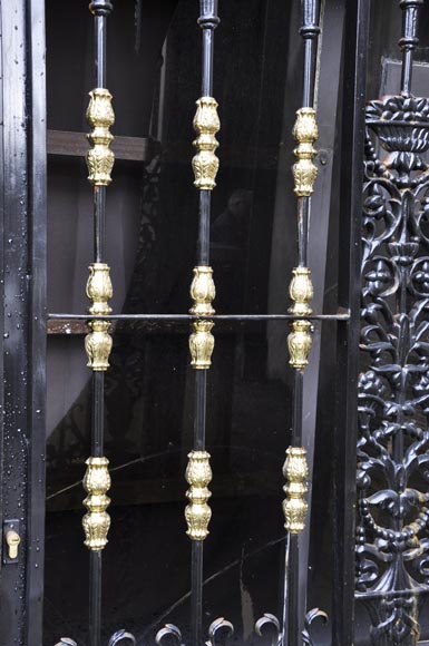 Ensemble de six portes modernes en fonte dans le style des portails XVIIIe-7