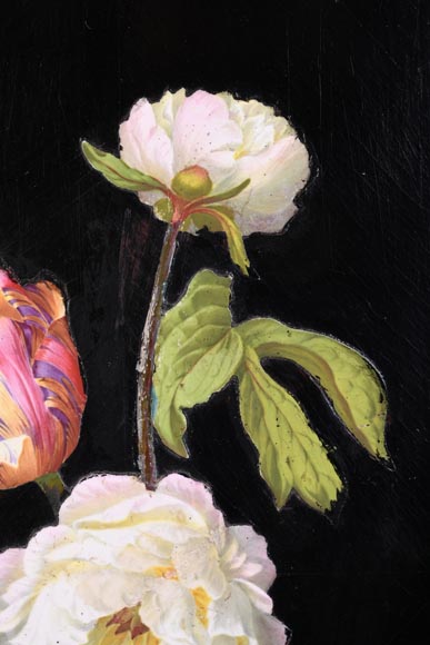 Julien-Nicolas RIVART, deux panneaux de marqueterie de porcelaine sur bois-10