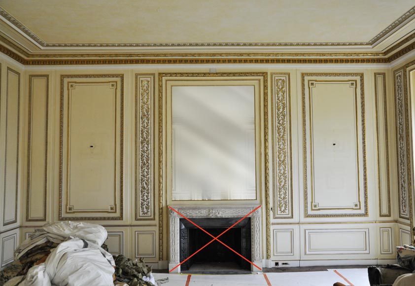 Importante boiserie de style Louis XVI, fin du XXe siècle-5