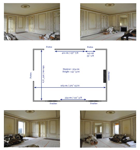 Importante boiserie de style Louis XVI, fin du XXe siècle-10