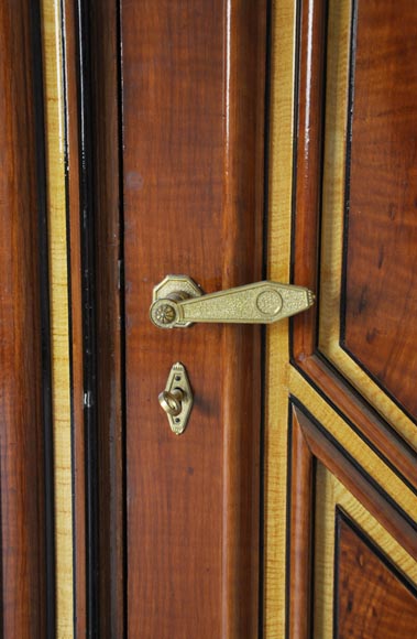 Paire de portes en trompe l'oeil de bois de style Art Déco, fin du XXe siècle -2
