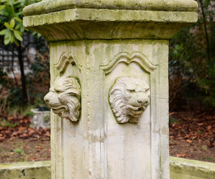 Importante fontaine d’extérieur en pierre moderne-2