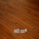 Lot de 28 m² de parquet linéaire en chêne