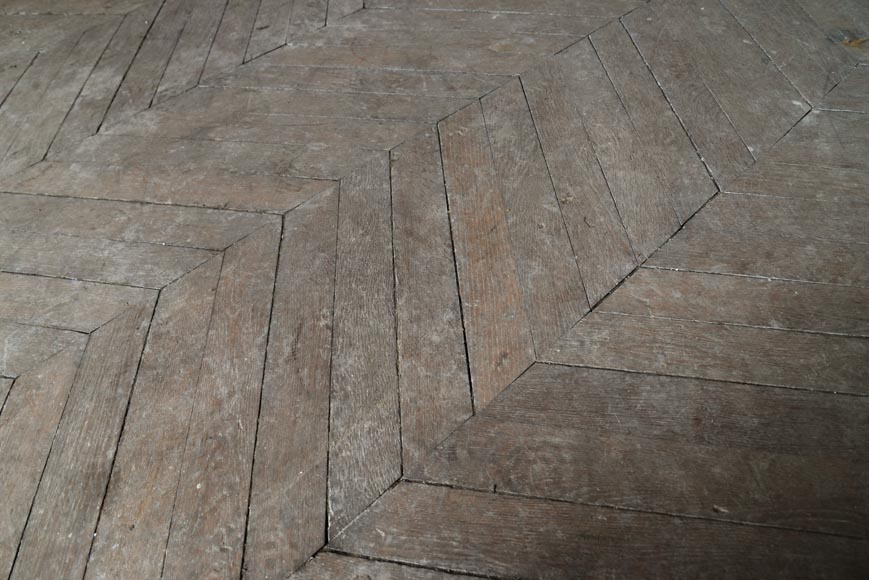 Lot de 11 m² de parquet Point de Hongrie en chêne-4