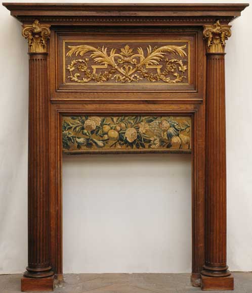 Baromètre Tabic Prestige Chromé Sur Support Chêne - Fait Main En Angleterre - Cadran 15.5 Cm - Décoration Cheminée