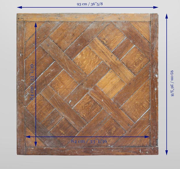 Lot de 25 m2 de parquet Versailles du XVIIIe siècle en chêne-18