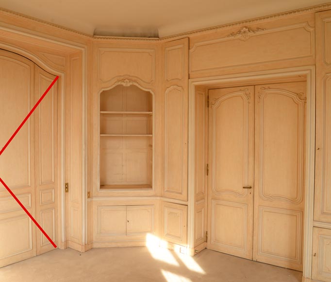 Deux pièces de boiseries de style Louis XV, fin du XIXe siècle-6