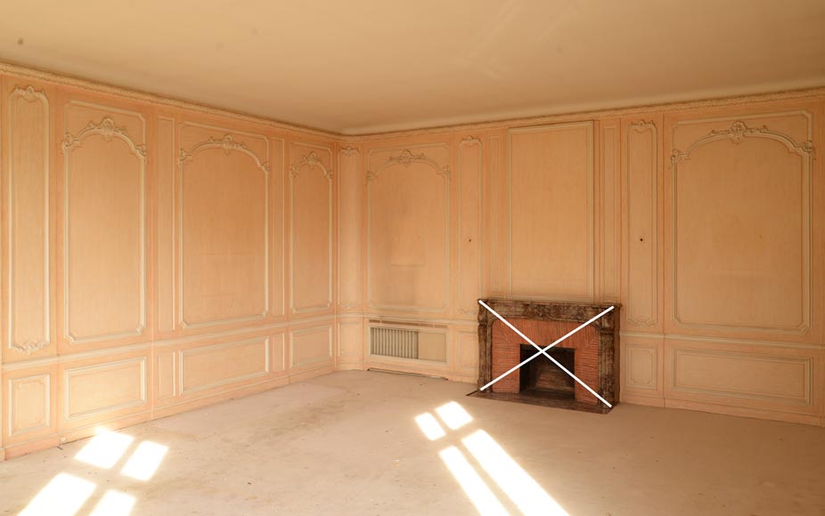 Deux pièces de boiseries de style Louis XV, fin du XIXe siècle-15