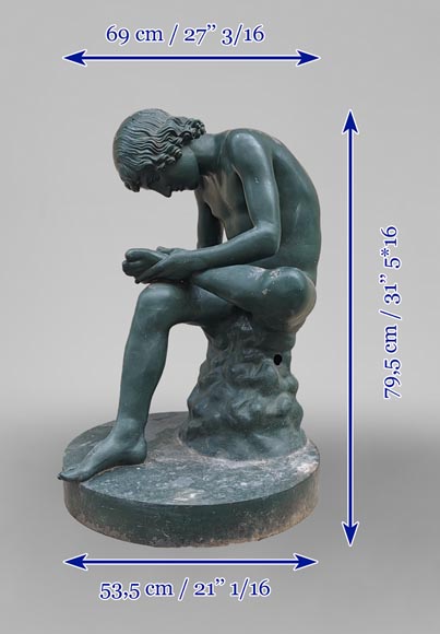 Allemagne Berlin Musée Sculpture Tireur d'épine Ancienne Photo Stereo