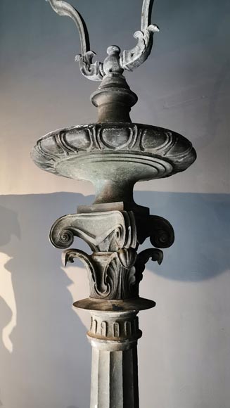 Importante paire de candélabres en bronze, 1868-3