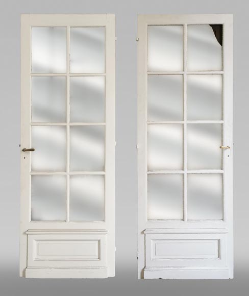 Paire de portes simples à miroirs, fin du XIXe siècle-0