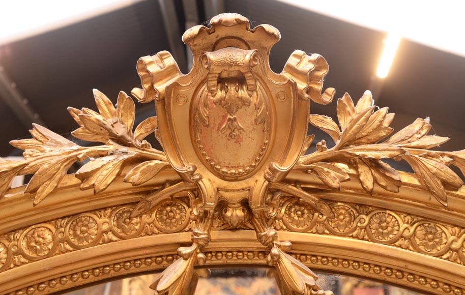 Très beau trumeau Napoléon III aux espagnolettes-1