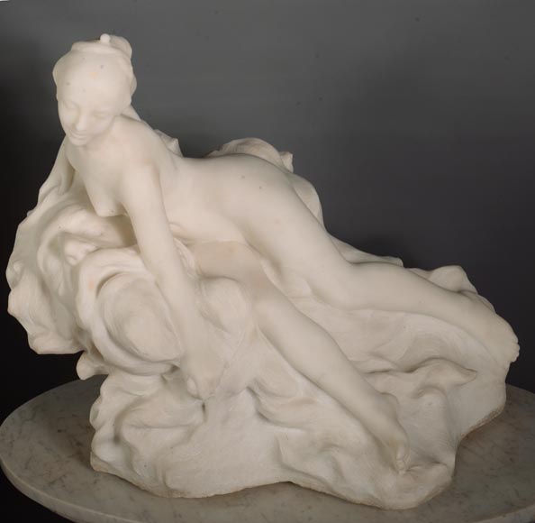 Félix Soulès, « Un Rêve » en marbre blanc de Carrare, vers 1894-3