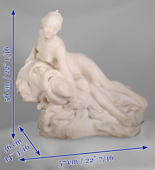 Félix Soulès, « Un Rêve » en marbre blanc de Carrare, vers 1894-8