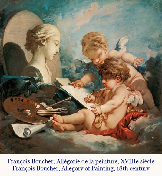 Pare-étincelle de style Louis XVI en bois doré et tapisserie d'Aubusson représentant une allégorie de la Musique-2