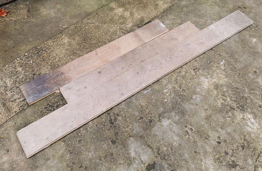 24 mètres carrés de parquet linéaire en chêne 24 mètres carrés de parquet linéaire en chêne -1