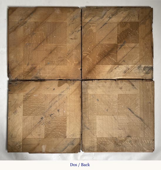 Lot de 35 m² de parquet formé de carrés-2