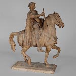 Jean-Antoine IDRAC (1849 – 1884), Maquette en plâtre pour le concours du monument à Étienne MARCEL, 1882