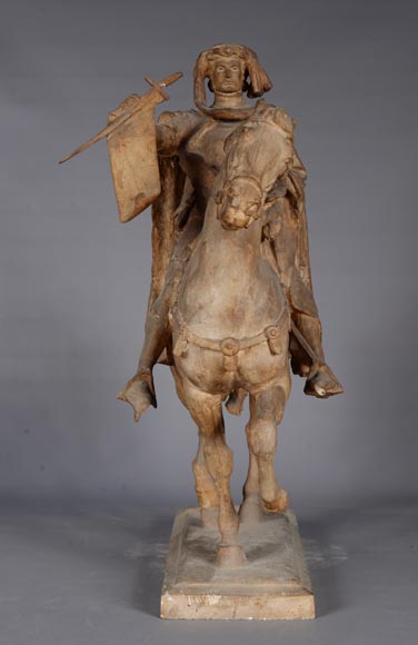 Jean-Antoine IDRAC (1849 – 1884), Maquette en plâtre pour le concours du monument à Étienne MARCEL, 1882-0