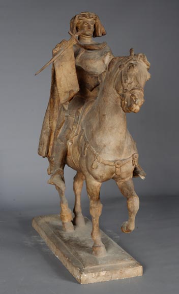 Jean-Antoine IDRAC (1849 – 1884), Maquette en plâtre pour le concours du monument à Étienne MARCEL, 1882-2