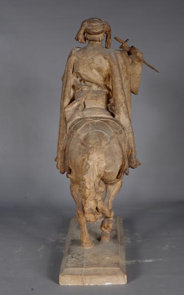 Jean-Antoine IDRAC (1849 – 1884), Maquette en plâtre pour le concours du monument à Étienne MARCEL, 1882-6